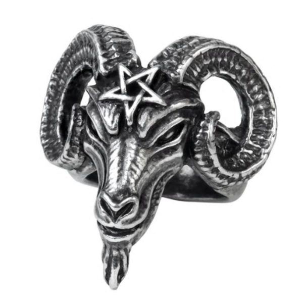 ALCHEMY GOTHIC Bague ‘Baphomet’ vente en ligne 3