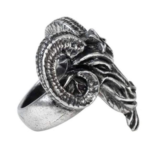 ALCHEMY GOTHIC Bague ‘Baphomet’ vente en ligne 4