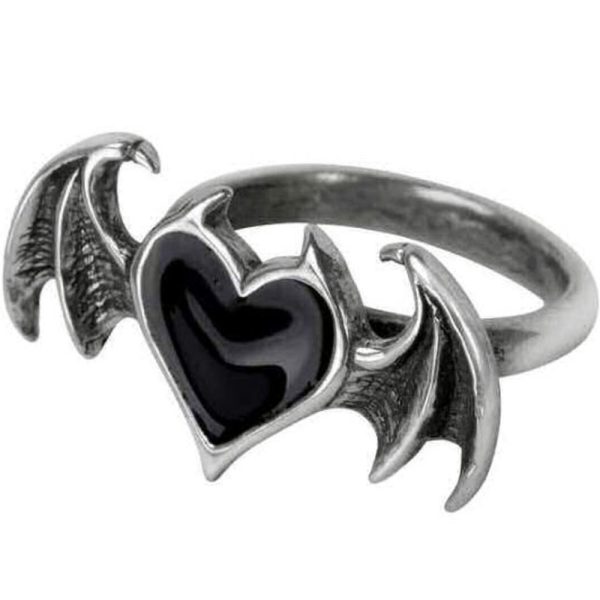 ALCHEMY GOTHIC Bague ‘Blacksoul’ excellent qulity 3