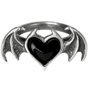 ALCHEMY GOTHIC Bague ‘Blacksoul’ excellent qulity 9