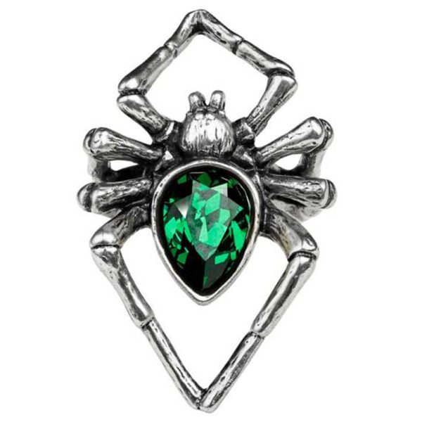 ALCHEMY GOTHIC Bague ‘Emerald Venom’ Meilleur Service 1