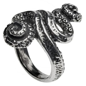 livraison la plus rapide ALCHEMY GOTHIC Bague ‘Kraken’ 9