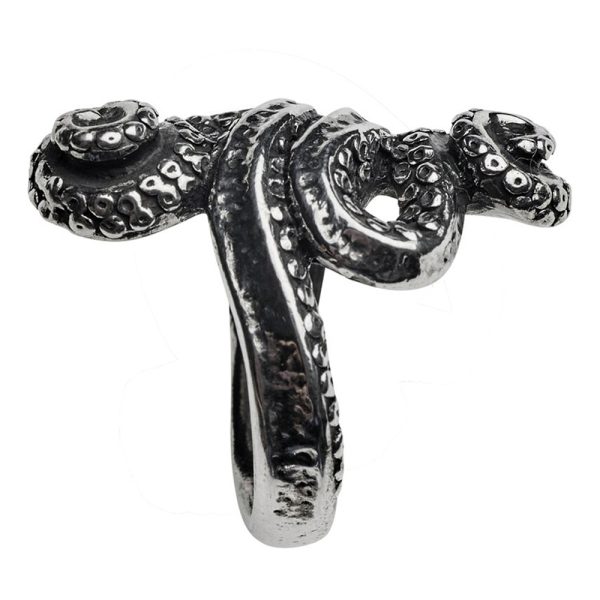 livraison la plus rapide ALCHEMY GOTHIC Bague ‘Kraken’ 4