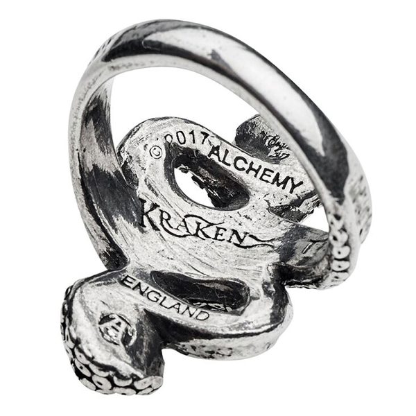 livraison la plus rapide ALCHEMY GOTHIC Bague ‘Kraken’ 5