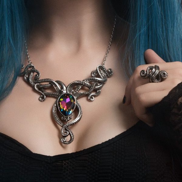 livraison la plus rapide ALCHEMY GOTHIC Bague ‘Kraken’ 6