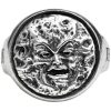 des prix incroyables ALCHEMY GOTHIC Bague ‘M’era Luna – Man On The Moon’ 7