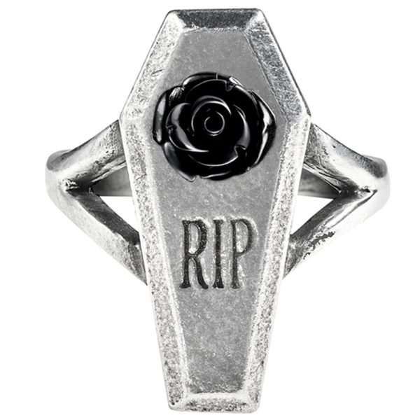 Nouvelle tendance ALCHEMY GOTHIC Bague ‘RIP Rose’ 1