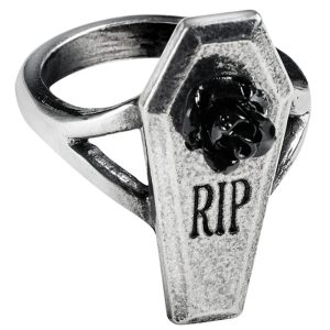 Nouvelle tendance ALCHEMY GOTHIC Bague ‘RIP Rose’ 8