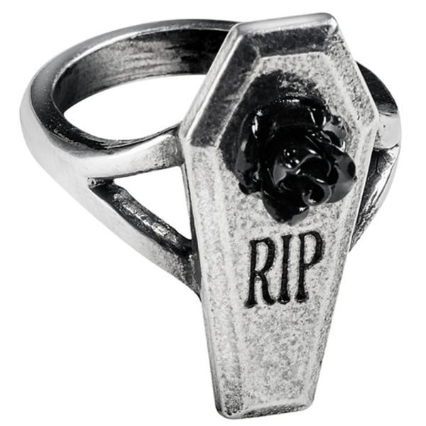 Nouvelle tendance ALCHEMY GOTHIC Bague ‘RIP Rose’ 3