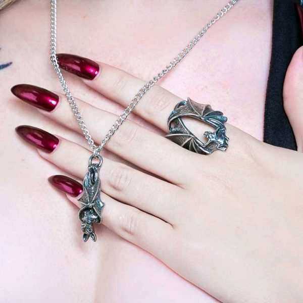 magasin en ligne france ALCHEMY GOTHIC Bague ‘Stealth’ 7
