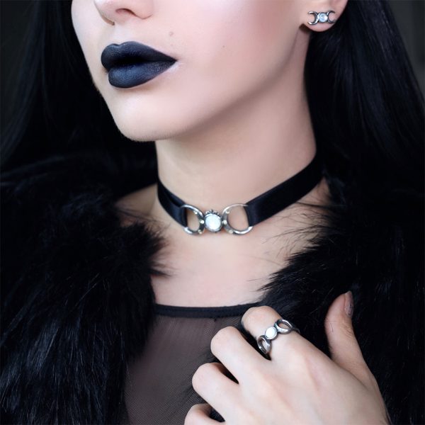 ALCHEMY GOTHIC Bague ‘Triple Goddess’ officiel 5