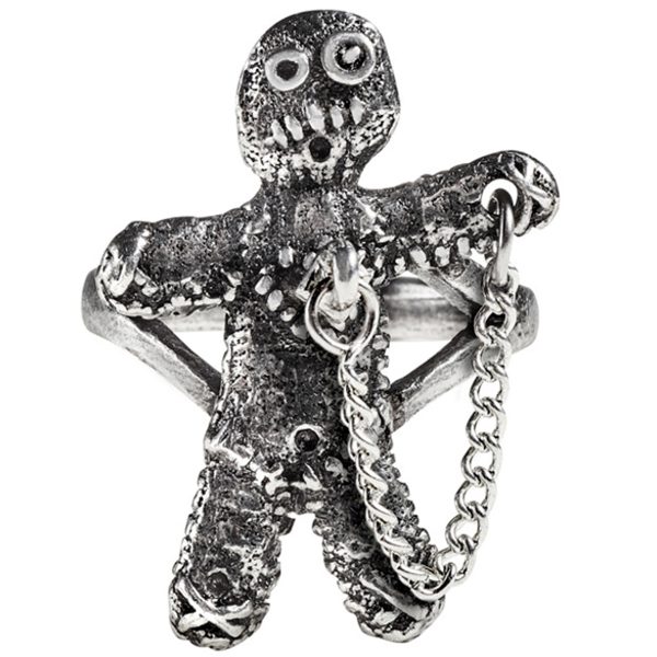 ALCHEMY GOTHIC Bague ‘Voodoo Doll’ garantie de qualité 1