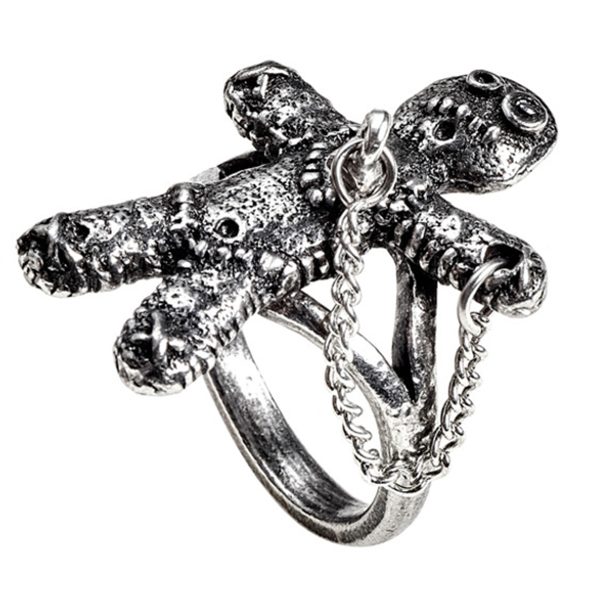 ALCHEMY GOTHIC Bague ‘Voodoo Doll’ garantie de qualité 3