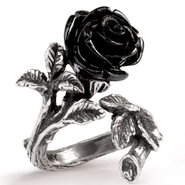 ALCHEMY GOTHIC Bague ‘Wild Black Rose’ Paris 3