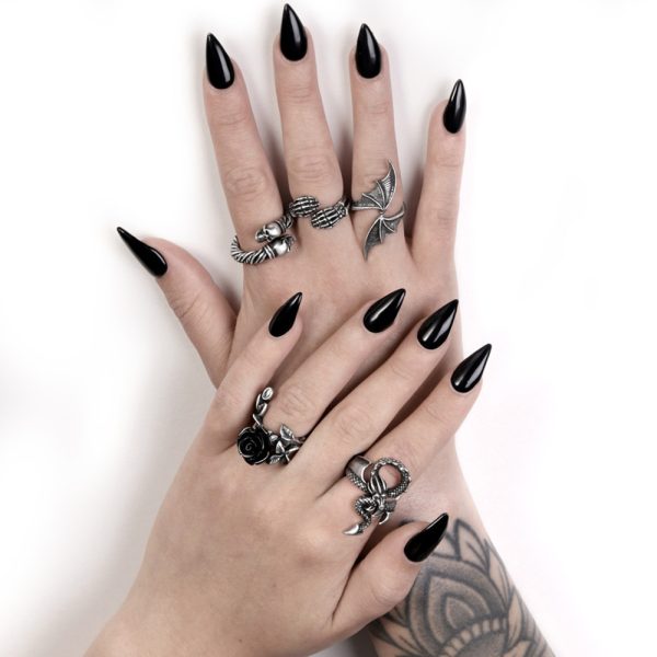ALCHEMY GOTHIC Bague ‘Wild Black Rose’ Paris 5