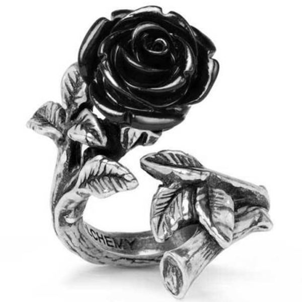 ALCHEMY GOTHIC Bague ‘Wild Black Rose’ Paris 1