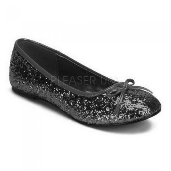 dernière tendance Funtasma Ballerines Noires à Paillettes Pour Enfants 1