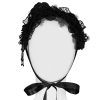 prix de gros Pyon Pyon Bandeau Gothic Lolita ‘Black Fairy’ Noir 46