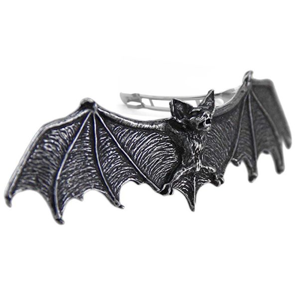 ALCHEMY GOTHIC Barrette à Cheveux ‘Darkling Bat’ vente chaude 3