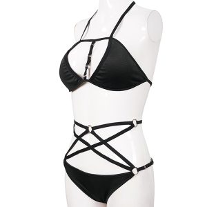 shopping pas cher DEVIL FASHION Bikini ‘Arachne’ Noir 43