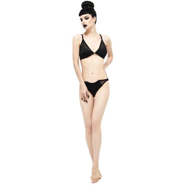 DEVIL FASHION Bikini ‘Bat Shaped’ Noir soldes pas cher 12
