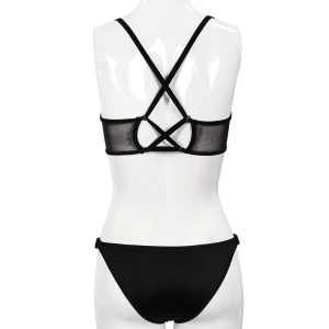 DEVIL FASHION Bikini ‘Bat Shaped’ Noir soldes pas cher 46