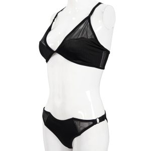 DEVIL FASHION Bikini ‘Bat Shaped’ Noir soldes pas cher 48