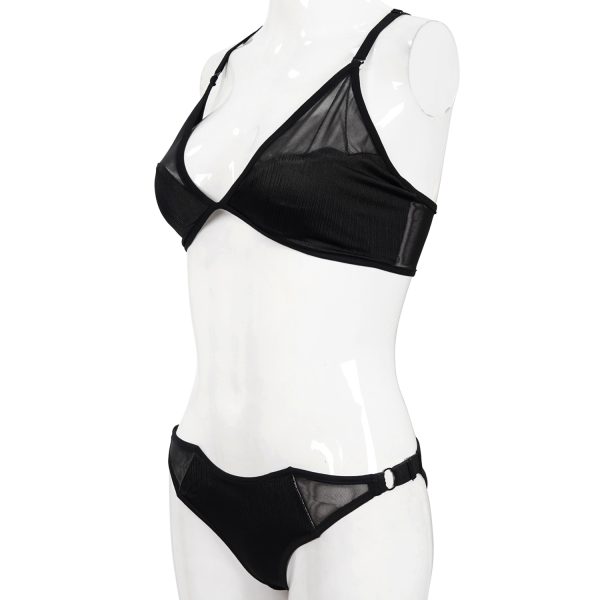 DEVIL FASHION Bikini ‘Bat Shaped’ Noir soldes pas cher 16
