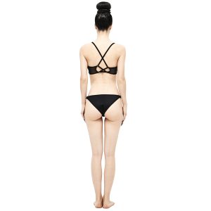 DEVIL FASHION Bikini ‘Bat Shaped’ Noir soldes pas cher 38