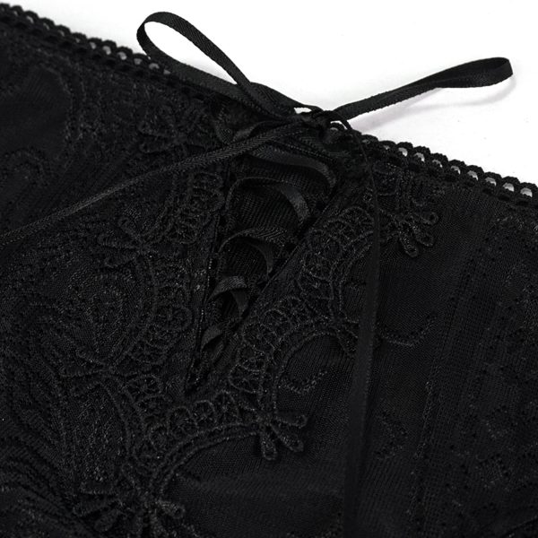 DEVIL FASHION Bikini ‘Gothic Tassel’ Noir magasin paris 17