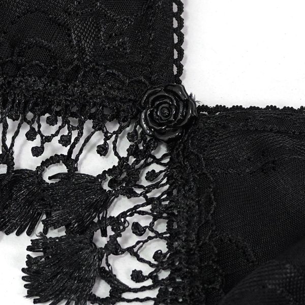 DEVIL FASHION Bikini ‘Gothic Tassel’ Noir magasin paris 19