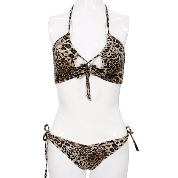 en ligne officielle DEVIL FASHION Bikini Léopard Beige 12