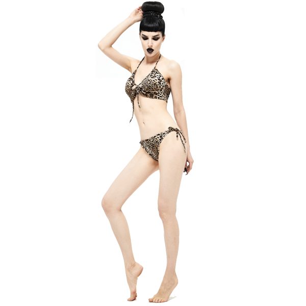 en ligne officielle DEVIL FASHION Bikini Léopard Beige 8