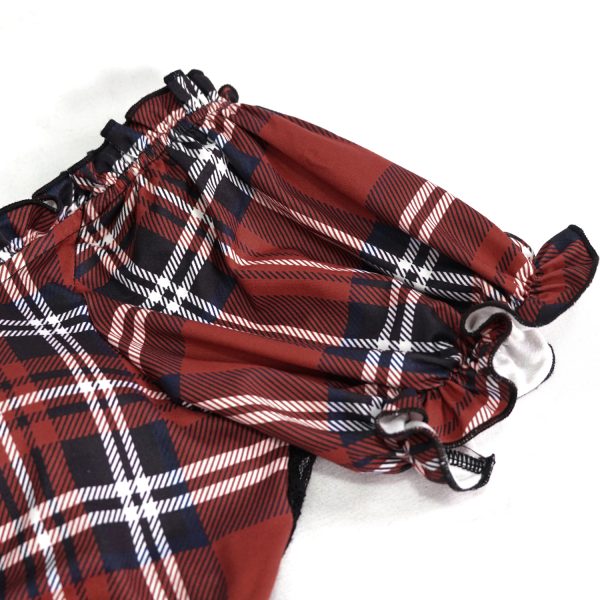 Retour Facile et Gratuit DEVIL FASHION Bikini ‘Scotish’ En Tartan Rouge 18