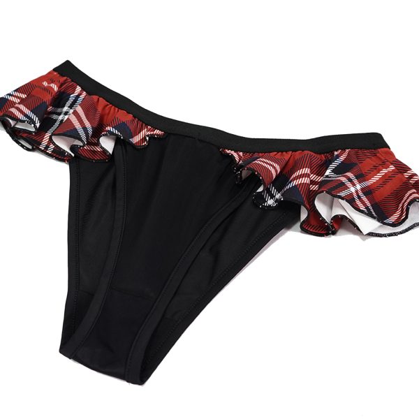 Retour Facile et Gratuit DEVIL FASHION Bikini ‘Scotish’ En Tartan Rouge 20