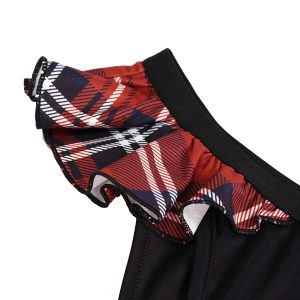 Retour Facile et Gratuit DEVIL FASHION Bikini ‘Scotish’ En Tartan Rouge 60