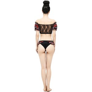 Retour Facile et Gratuit DEVIL FASHION Bikini ‘Scotish’ En Tartan Rouge 40
