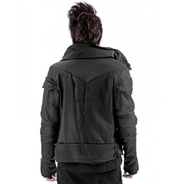 QUEEN OF DARKNESS Blouson ‘Cool Biker’ Noir authentiques 4