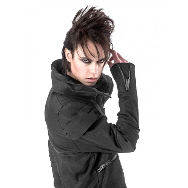QUEEN OF DARKNESS Blouson ‘Cool Biker’ Noir authentiques 5