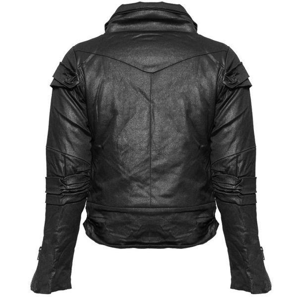QUEEN OF DARKNESS Blouson ‘Cool Biker’ Noir authentiques 7