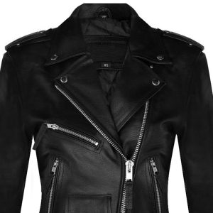 grande qualité NEW ROCK Blouson En Cuir ‘Buffalo Brando’ Noir Pour Femmes 24