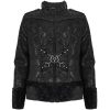 achetez pas cher DEVIL FASHION Blouson ‘Jarlan’ En Simili Cuir Noir 64