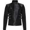 en ligne vente PUNK RAVE Blouson ‘Lycidas’ Noir Et Gris 49