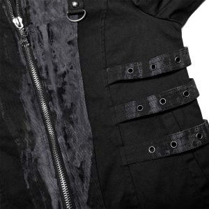 en ligne vente PUNK RAVE Blouson ‘Lycidas’ Noir Et Gris 41