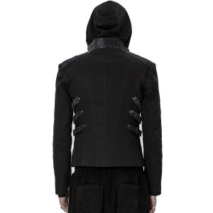 en ligne vente PUNK RAVE Blouson ‘Lycidas’ Noir Et Gris 21