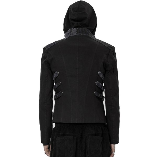 en ligne vente PUNK RAVE Blouson ‘Lycidas’ Noir Et Gris 4