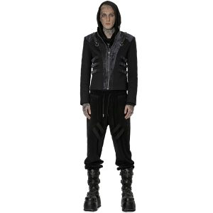 en ligne vente PUNK RAVE Blouson ‘Lycidas’ Noir Et Gris 23