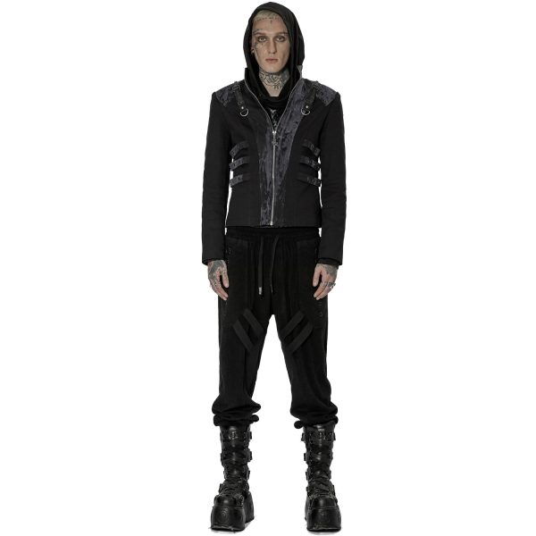 en ligne vente PUNK RAVE Blouson ‘Lycidas’ Noir Et Gris 5