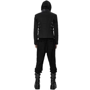 en ligne vente PUNK RAVE Blouson ‘Lycidas’ Noir Et Gris 25