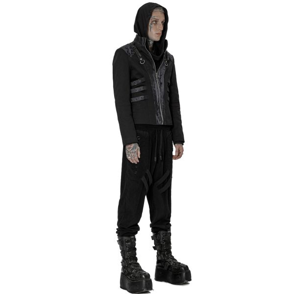 en ligne vente PUNK RAVE Blouson ‘Lycidas’ Noir Et Gris 7